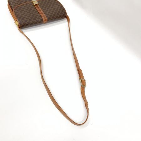  CELINE セリーヌ マカダム柄 ショルダーバッグ ブラウン