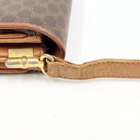  CELINE セリーヌ マカダム柄 ショルダーバッグ ブラウン