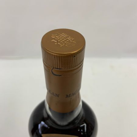  The MACALLAN マッカラン ハイランド シングルモルト スコッチウイスキー シェリー オーク カスク 12年 旧ボトル 40％ 700ml  ワインレッド 未開栓