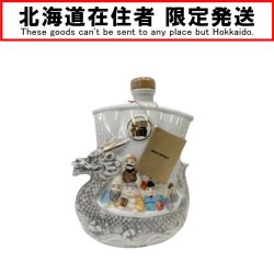 〇〇【北海道内限定発送】 SuperNIKKA/ﾆｯｶｳｲｽｷｰ スーパーニッカ 干支ボトル 七福龍 600ml 43％  Nランク 未開栓