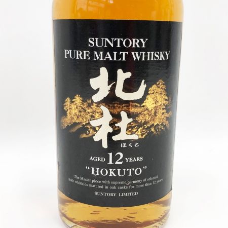 【北海道内限定発送】 SUNTORY サントリー ピュアモルトウイスキー 北杜 40% 660ml 未開栓