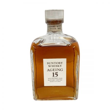 【北海道内限定発送】 SUNTORY サントリー AGEING 15 エイジング ウィスキー 750ml 43度 ウイスキー特級表記 未開栓