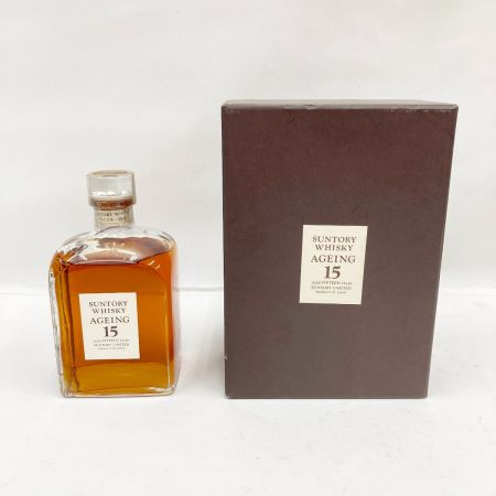 【北海道内限定発送】 SUNTORY サントリー AGEING 15 エイジング ウィスキー 750ml 43度 ウイスキー特級表記 未開栓