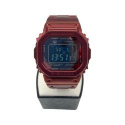 〇〇 CASIO カシオ G-SHOCK Gショック フルメタルスクエアモデル ソーラー電波 クォーツ 腕時計 GMW-B5000RD-4JF レッド Bランク