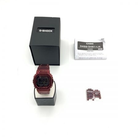  CASIO カシオ G-SHOCK Gショック フルメタルスクエアモデル ソーラー電波 クォーツ 腕時計 GMW-B5000RD-4JF レッド