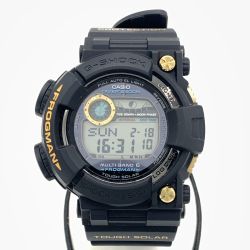 〇〇 CASIO カシオ Gショック フロッグマン ソーラー電波クォーツ 腕時計 GWF-1000G ブラック Aランク