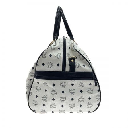  MCM エムシーエム ボストンバッグ ホワイト