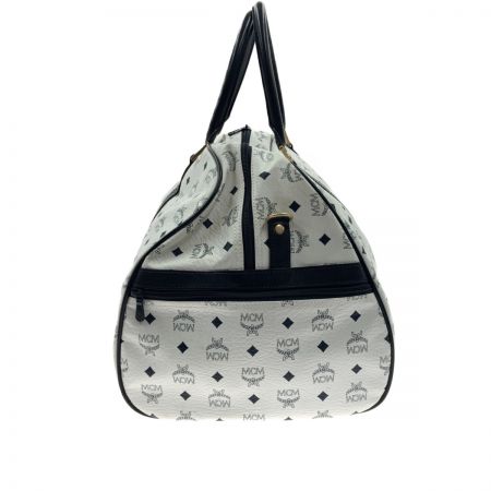 MCM エムシーエム ボストンバッグ ホワイト