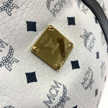  MCM エムシーエム ボストンバッグ ホワイト