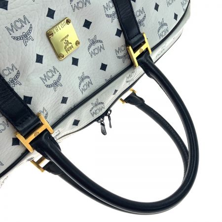  MCM エムシーエム ボストンバッグ ホワイト