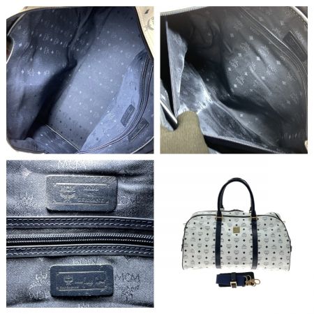  MCM エムシーエム ボストンバッグ ホワイト