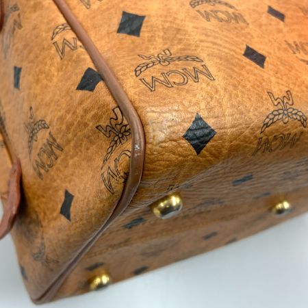  MCM エムシーエム ヴィセトス ミニボストンバッグ 2WAYバッグ ブラウン 