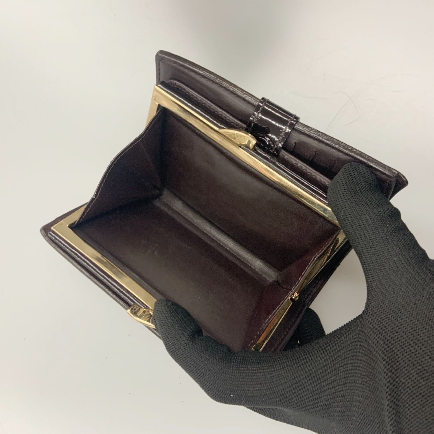 ヴィトン　モノグラム　ヴィエノワ　二つ折り　がま口　コンパクト　財布財布