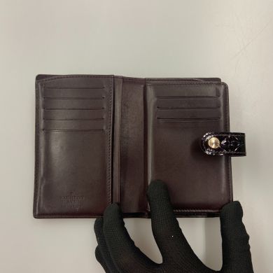 ルイヴィトン　ヴェルニ　財布　ポルトフォイユ　ヴィエノワ　アマラントM91524 LOUIS VUITTON ルイヴィトン ヴェルニ ポルトフォイユ