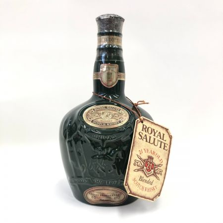  ROYAL SALUTE(CHIVAS REGAL) ロイヤルサルート スコッチ ウイスキー 21年 40％ 700ml 箱付 緑陶器ボトル 未開栓