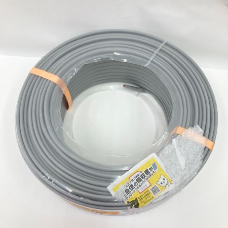  富士電線工業(FUJI ELECTRIC WIRE)  電材 VVFケーブル 3芯 3× 2.0 LFV-R 100m  グレー 未使用品