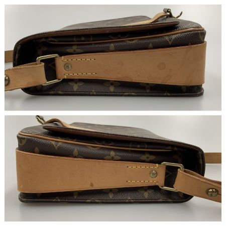  LOUIS VUITTON ルイヴィトン モノグラム カルトシエール ショルダーバッグ M51252 ブラウン