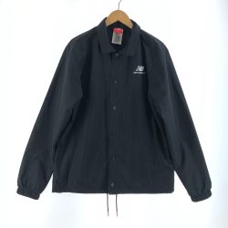 〇〇 NEW BALANCE ニュー・バランス メンズ ジャケット コーチジャケット サイズM ブラック Bランク