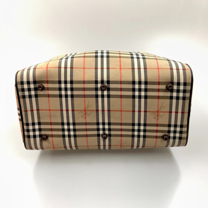 BURBERRY バーバリー シャドーホース ノバチェック ボストンバッグ ハンドバッグ｜中古｜なんでもリサイクルビッグバン