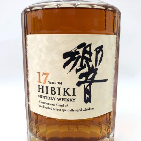 【北海道内限定発送】 HIBIKI サントリーヒビキ 響 17年 ウイスキー 700ml 43％ 未開栓
