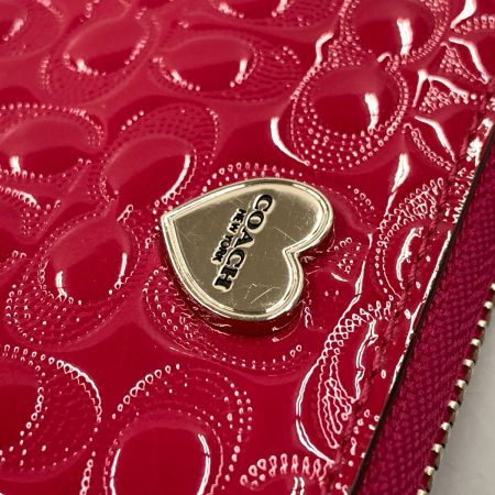  COACH コーチ シグネチャー ラウンドファスナー 長財布 F52083 ピンク