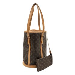 〇〇 LOUIS VUITTON ルイヴィトン モノグラム バケットGM ショルダーバッグ  M42236 ブラウン Bランク