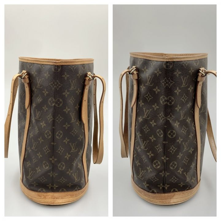 LOUIS VUITTON ルイヴィトン モノグラム バケットGM ショルダーバッグ M42236 ブラウン｜中古｜なんでもリサイクルビッグバン