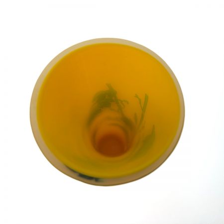   切子 一輪挿し イエロー