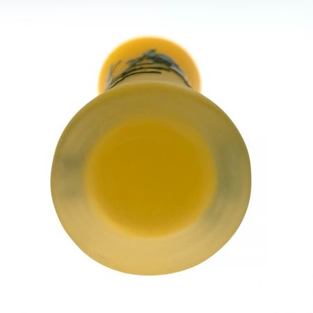   切子 一輪挿し イエロー