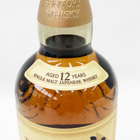 【北海道内限定発送】 YAMAZAKI 山崎/サントリー 12年 シングルモルト SINGLE MALT ウイスキー 700ml 43% 未開栓