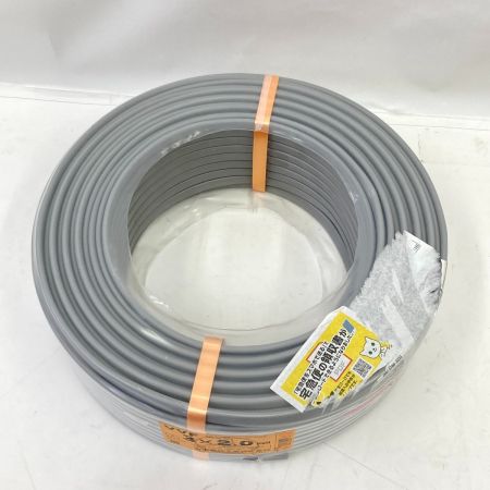  富士電線工業(FUJI ELECTRIC WIRE)  電材 VVFケーブル 3芯 3× 2.0 LFV-R 100m 未使用品 グレー