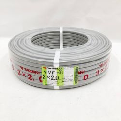 〇〇 YAZAKI 電材 VVFケーブル 3芯 3× 2.0 PbF 100m 未開封品 Sランク