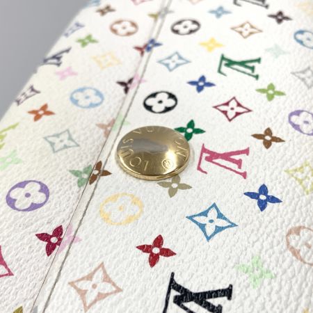  LOUIS VUITTON ルイヴィトン モノグラムマルチカラー ポルトフォイユ サラ 二つ折り長財布  M93745 ホワイト