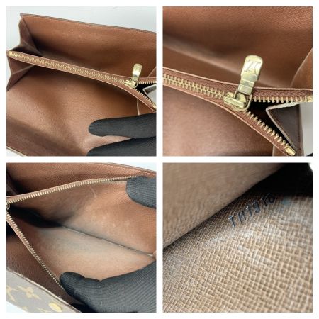  LOUIS VUITTON ルイヴィトン モノグラム ポシェット ポルト モネ クレディ 二つ折り長財布  M61726 ブラウン