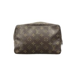 〇〇 LOUIS VUITTON ルイヴィトン モノグラム トゥルース トワレット23 ポーチ M47524 ブラウン 現状渡し Dランク