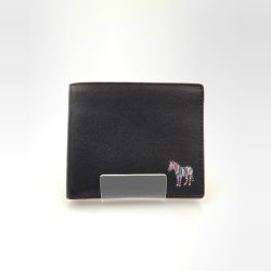 〇〇 Paul Smith ポールスミス ゼブラ 二つ折り財布 ブラック Bランク
