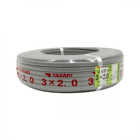  YAZAKI 電材 VVFケーブル 3芯 3× 2.0 PbF 100m 未開封品