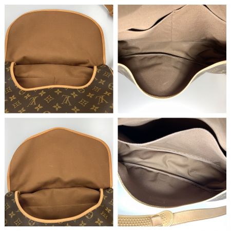  LOUIS VUITTON ルイヴィトン モノグラム ソミュールGM ショルダーバッグ M42254 ブラウン