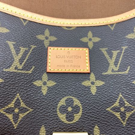  LOUIS VUITTON ルイヴィトン モノグラム ソミュールGM ショルダーバッグ M42254 ブラウン