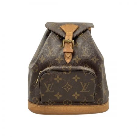  LOUIS VUITTON ルイヴィトン モノグラム ミニ モンスリ バックパック リュックサック M51137 ブラウン
