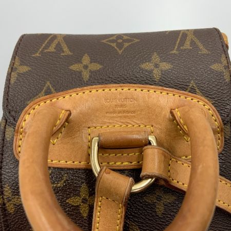  LOUIS VUITTON ルイヴィトン モノグラム ミニ モンスリ バックパック リュックサック M51137 ブラウン