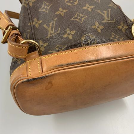  LOUIS VUITTON ルイヴィトン モノグラム ミニ モンスリ バックパック リュックサック M51137 ブラウン
