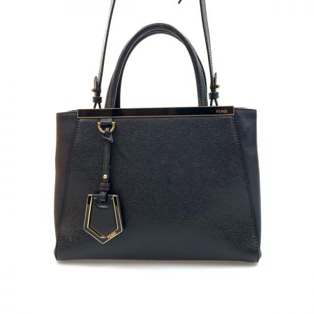  FENDI フェンディ プチトゥージュール 2way ショルダーバッグ 8BH253-D7E ブラック