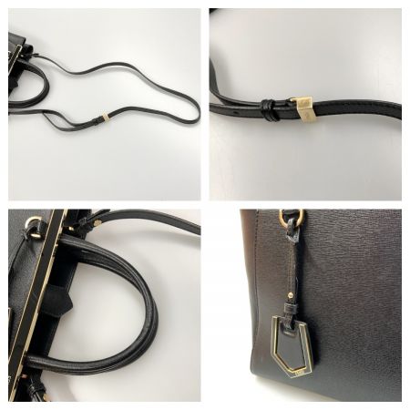  FENDI フェンディ プチトゥージュール 2way ショルダーバッグ 8BH253-D7E ブラック