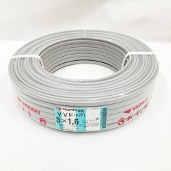 〇〇 YAZAKI  電材 VVFケーブル 3芯 3× 1.6 PbF 100m  未使用品 Sランク