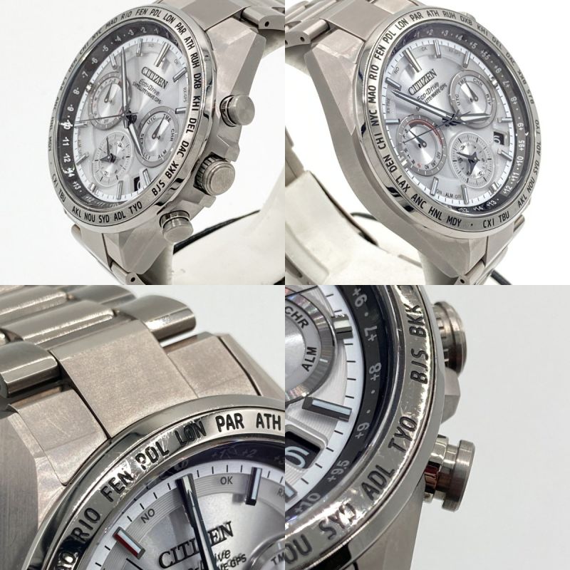 中古】 CITIZEN シチズン ATTESA アテッサ ACTライン ソーラー電波GPS