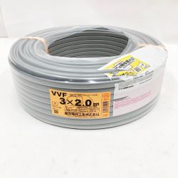 〇〇 富士電線工業(FUJI ELECTRIC WIRE)  電材 VVFケーブル 3芯 3× 2.0 LFV-R 100m 未使用品 Sランク
