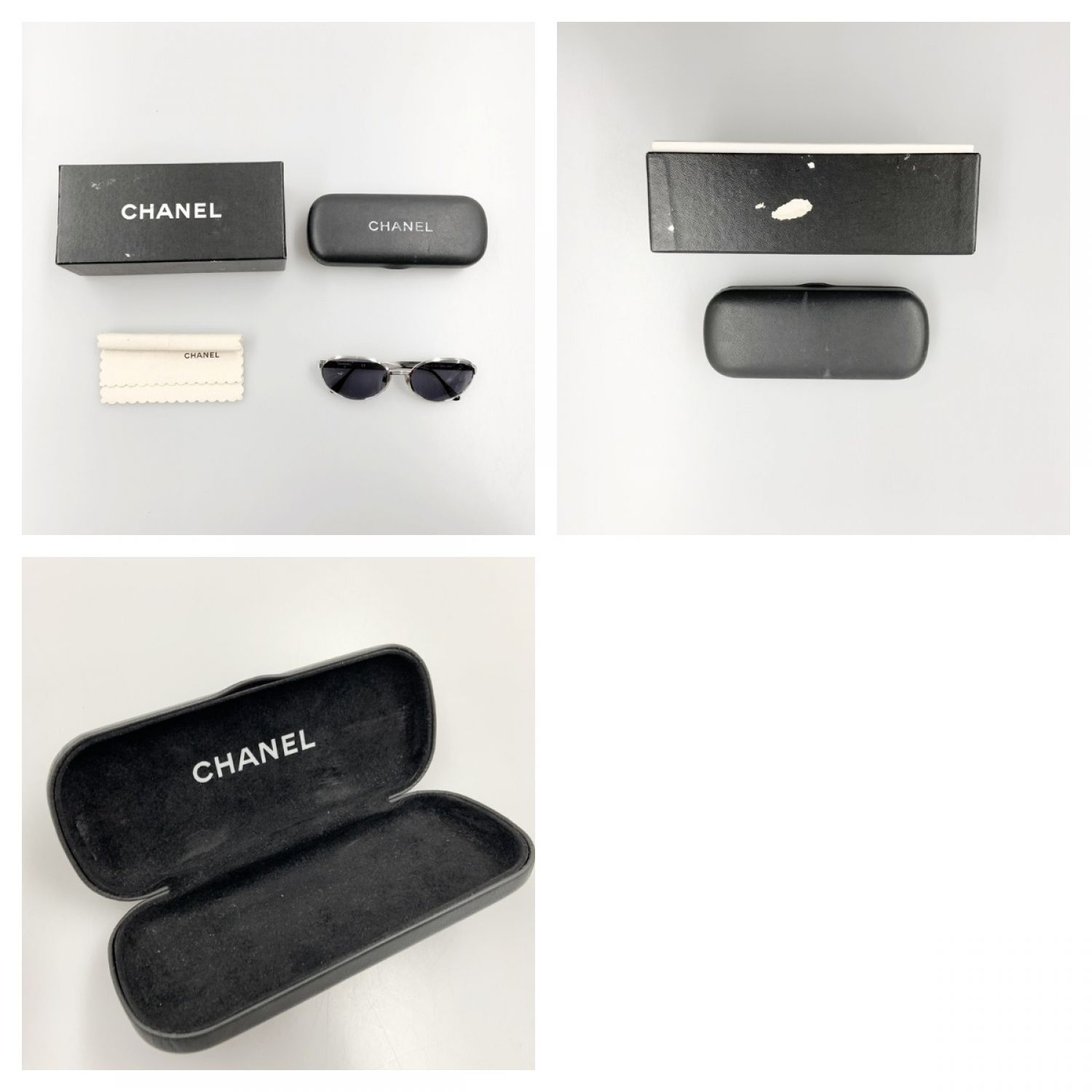 中古】 CHANEL シャネル サングラス 08843 45002 シルバー Bランク