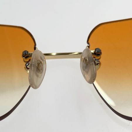  CHANEL シャネル シャネル ココマーク ラインストーン サングラス アイウェア 4017-D オレンジ