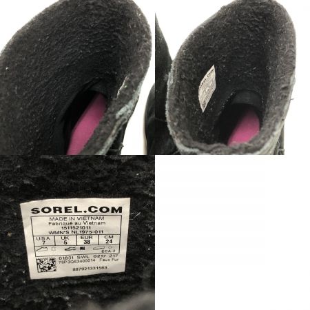  SOREL ソレル レディース ブーツ GLACY 24cm NL1975-011 ブラック